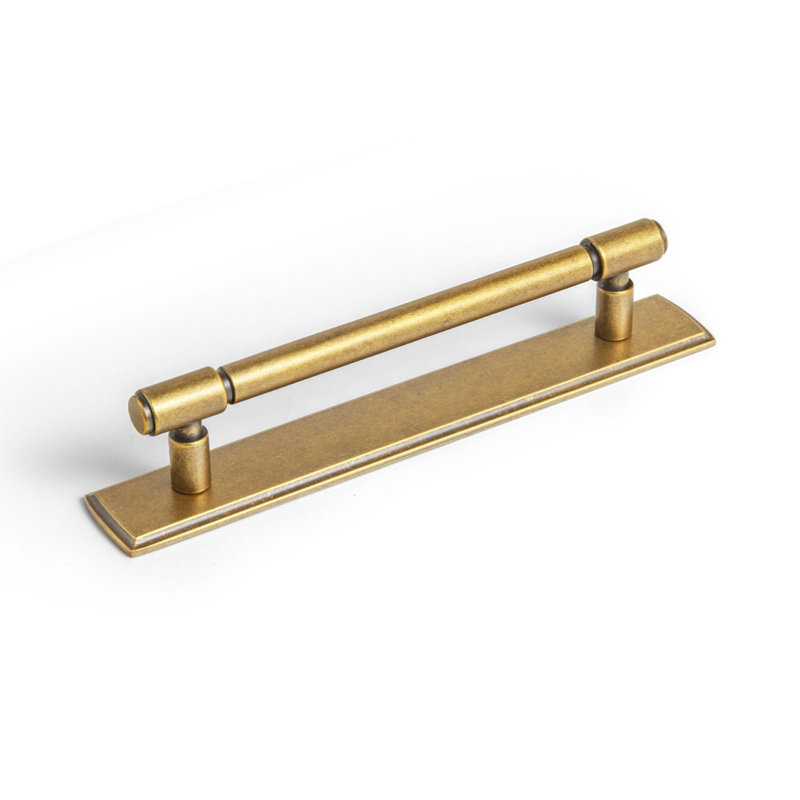 Sturdy Bar Pull With Backboard(G011) Multipack, Antique Brass, 5"