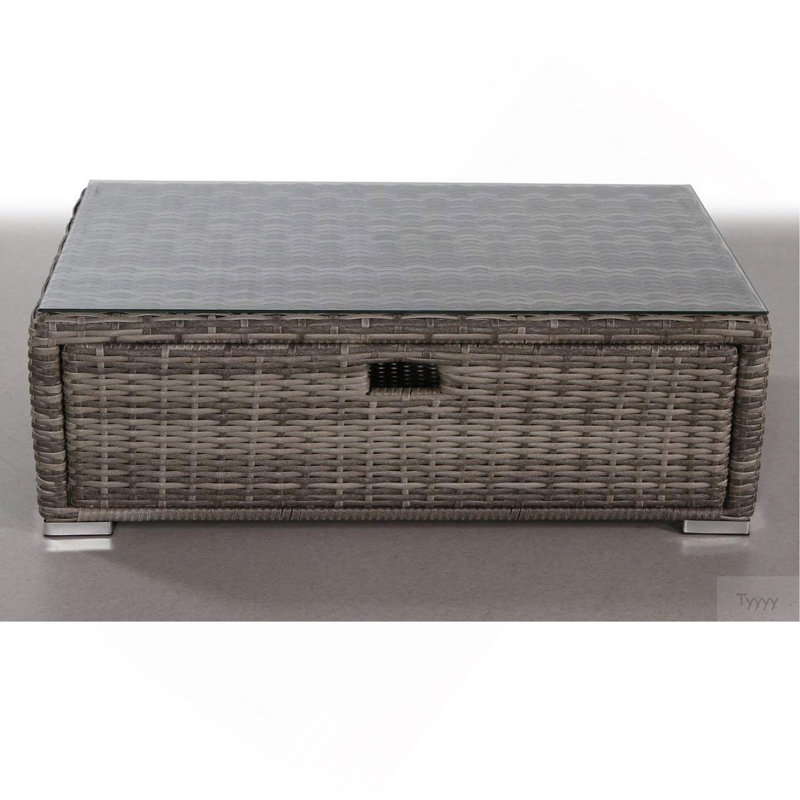 Fully Assembled Glass Outdoor Coffee Table