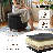 Storage Ottoman With Padded Seat, Modern PU Leather Footrest, Round Stool For Living Room Bedroom-1972777191