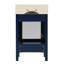 Meuble-lavabo de 20 pouces avec lavabo en céramique et beaucoup de rangement - idéal pour les petites salles de bain-116234255