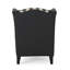 Fauteuil club haut dossier en tissu TODDman