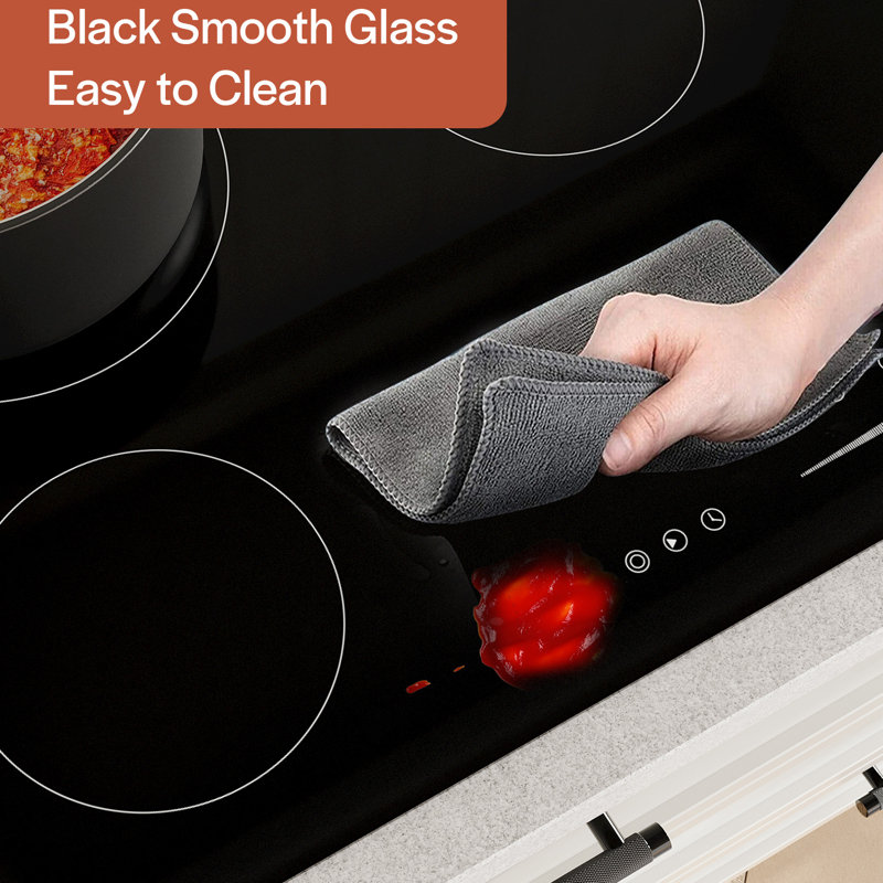 Empava 36" Black Ceramic Induction 5 Burner Cooktop