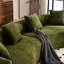 Chenille en tissu, 4 places sans coins, pour salon de détente