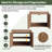  Vowar 48'' Wall-Mounted Single Bathroom Vanity With Resin Vanity Top