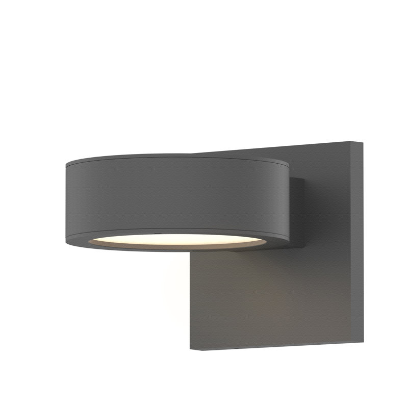 Reals LED Outdoor Armed Sconce, Gray