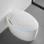 Bidet inclus: toilette intelligente, ouverture / fermeture automatique, capteur à pied, chasse d'eau siphonique, affichage à DEL, siège intégré pour ouvrir / fermer la salle de bain, capteur, séchoir à air chaud 1,28, mise à niveau-121640351