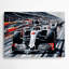 Art de transport, formule 1 et voiture de course, art mural gris en métal-570968874