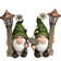 2 Piece Garden Gnomes with Solar Lights Shortstack and Dinkle Set