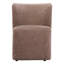 Chaise d'appoint avec roulettes taupe et brun