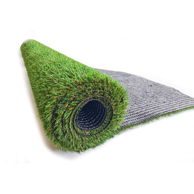 Gazon artificiel pour chien avec trous de drainage 3 x 32 pi - Tapis de pelouse pour animal de compagnie 2 cm