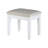 47.4" W Contemporary Vanity W/ Stool, White