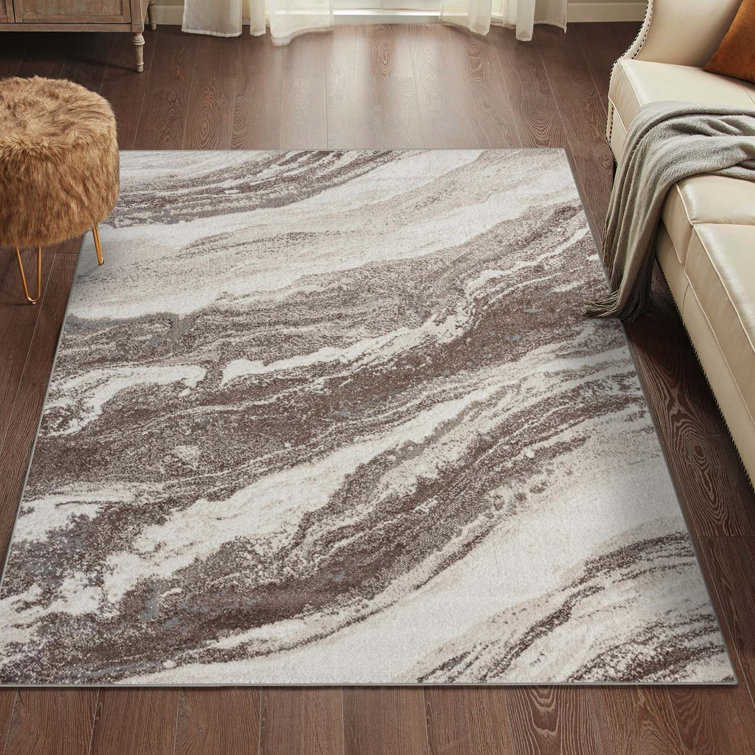Alayana Marble Abstract Area Rug