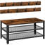 Hall Tree Entryway Storage Bench, Coat Rack Shoe Bench, Shoe Rack Organizer with Coat Hooks