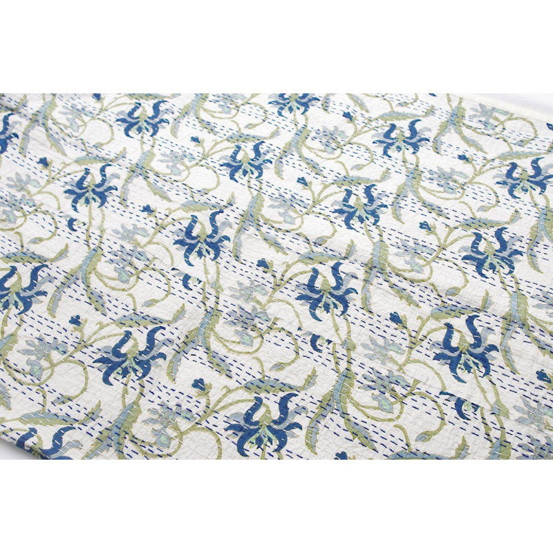 Mead Cotton Quilted Bedspread, 220 x 270cm Quilted Bedspead