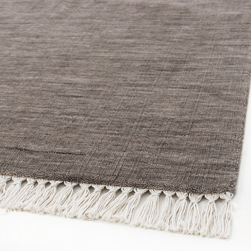 Muddy Area Rug in Brown/White, Rectangle 10' x 14'