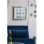 19.7x19.7" Ares Crystal Mirror Framed Wall Art on Mellow Golden Tint Background