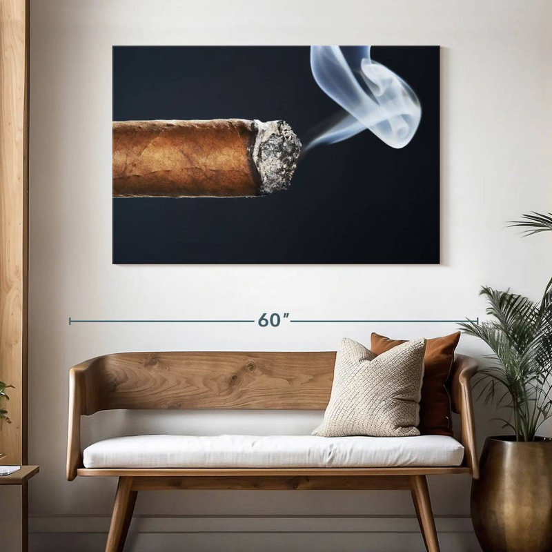 Senne Burning Cigar, 32" H x 48" W