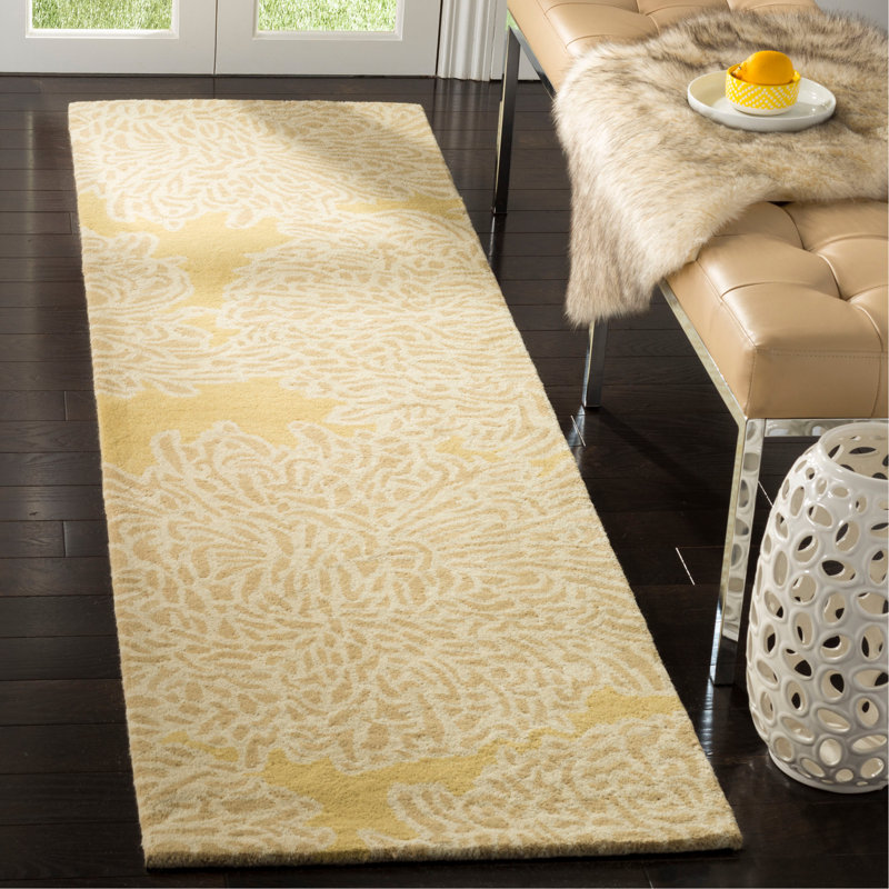 Coreatha Martha Stewart Hand Tufted Wool Floral Rug, Runner 2'3" x 8'