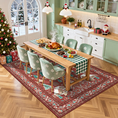 Tapis de Noël antidérapant de Noël
