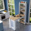 Multipurpose Kitchen Table with Vertical Storage