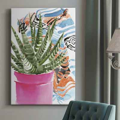 «Zebra Succulent II», impression sur toile tendue