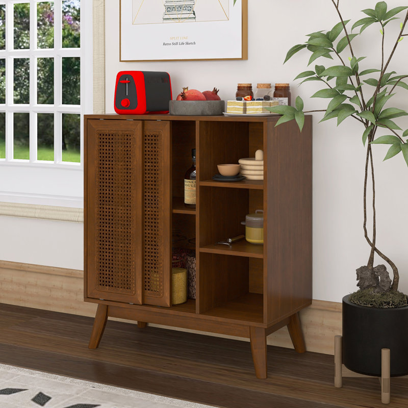 Buffet avec tablette réglable, Noyer