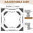 Adjustable Refrigerator Stand with Round Tube Frame, Elevated Appliance Base with Protective Pads