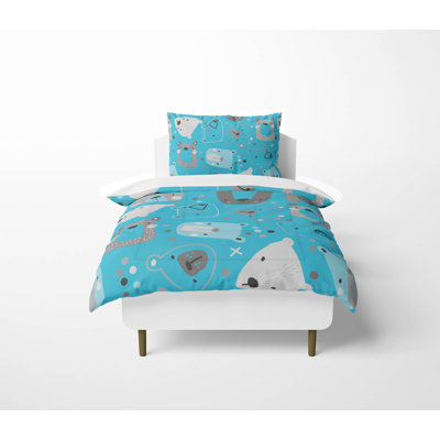Bear Face Decorative Lightweight Comforter Set