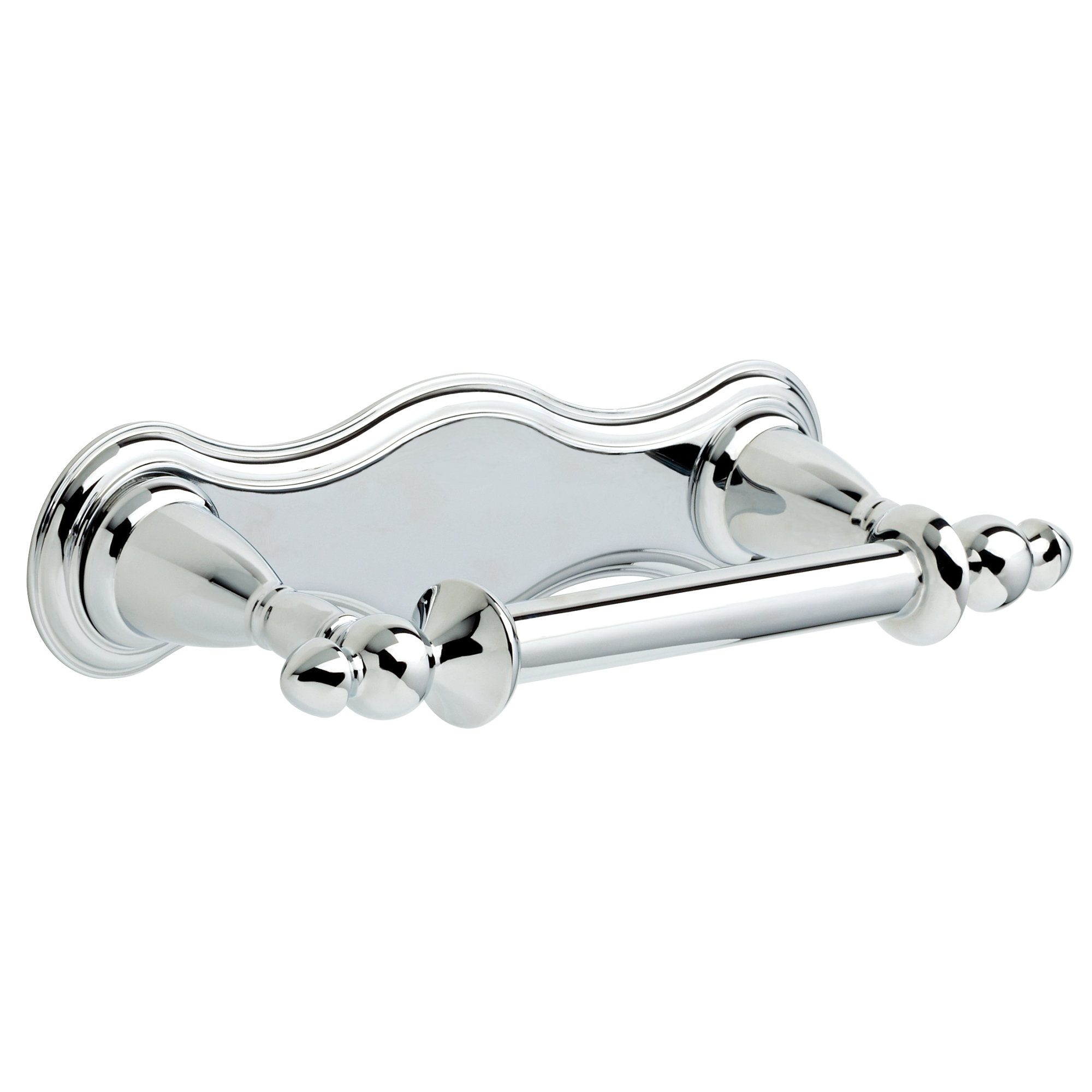 Victorian Wall Mounted Toilet Paper Holder, Pearl Nickel