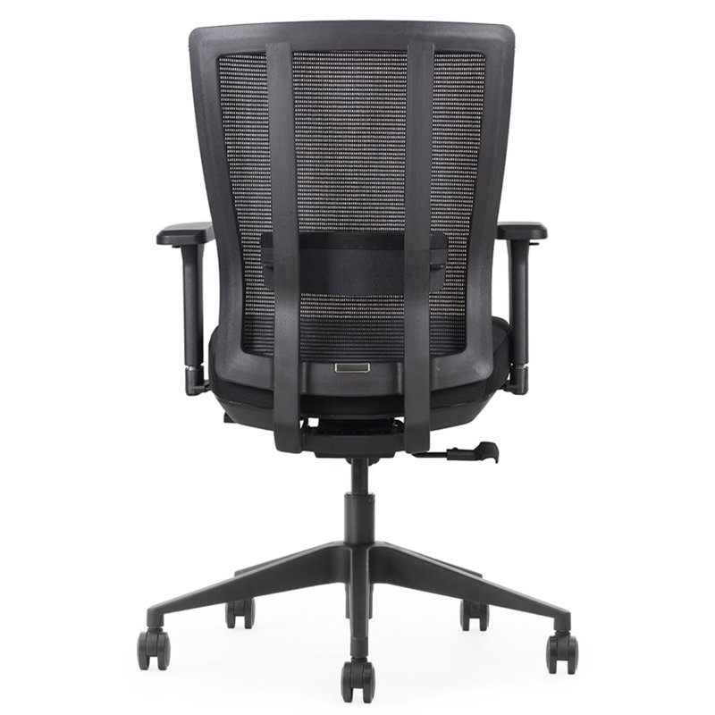Scarlette Ergonomic Mesh Task Chair with Seat Slide, Adj Lumbar Support, Reclines with Lock, Black