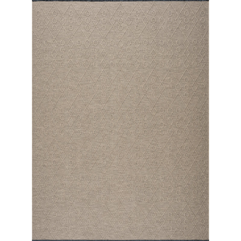 Brenly Brown Machine Washable Non-skid Rug, Rectangle 2' x 3'