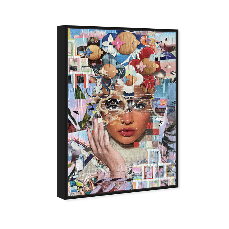 «Royal Lux» par Katy Hirschfeld, impression sur toile, H 30 po x l 45 po, Toile avec cadre noir