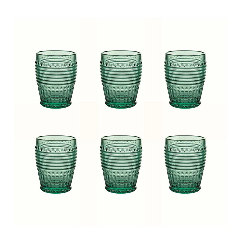 Campania 13.2oz. Drinking Glass Set, Mint
