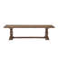 Banc en bois massif avec tréteaux doubles-316023778