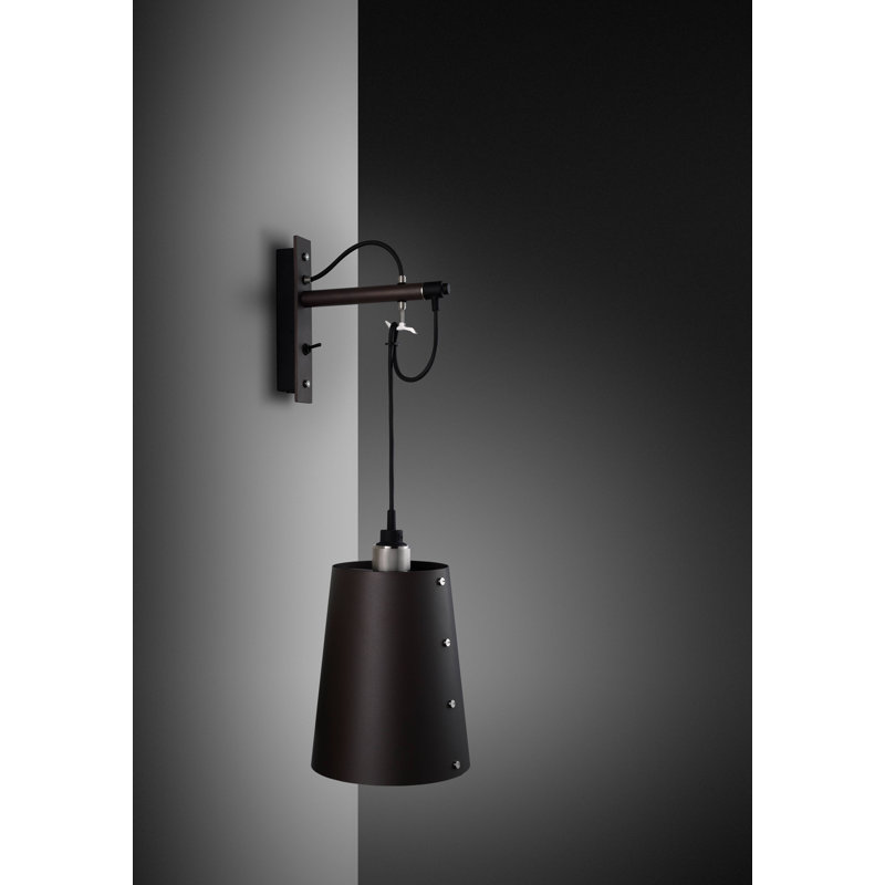 Armed Sconce, 10.2 x 8.3, Graphite/Steel