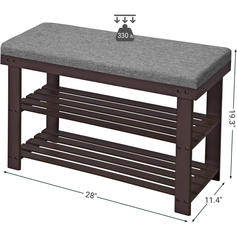 6 Pair Shoe Storage Bench