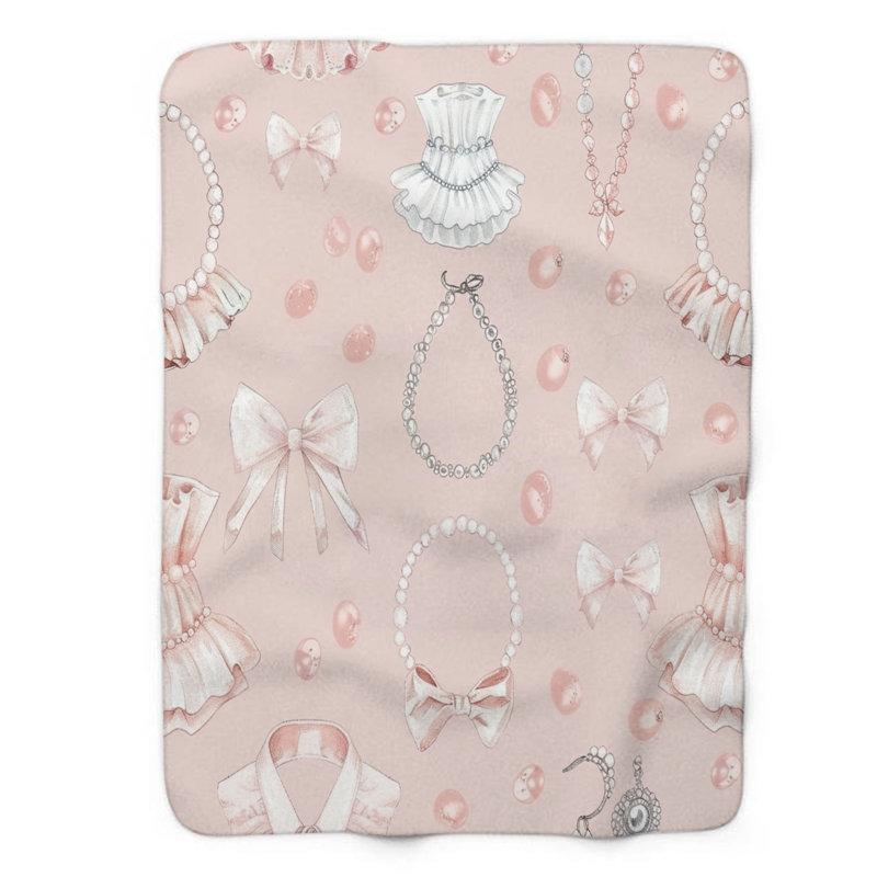 Jolie couverture rose 1 pièce Premium, L 60 po x L 80 po