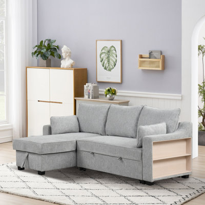 Scheld Upholstered 90'' Sleeper Sofa