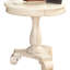 Table d'appoint 26 po en bois blanc - Construction gracieuse, finition en bois, hauteur classique de 26,5 po et durabilité-314717562
