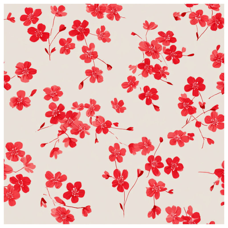Housse de couette à motif floral Flowers Bedding, Grand lit