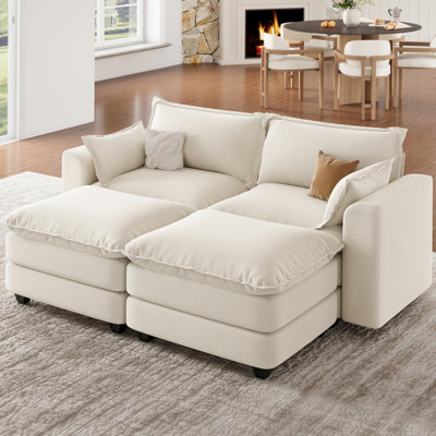 Modular Sectional For Living Room, Beige