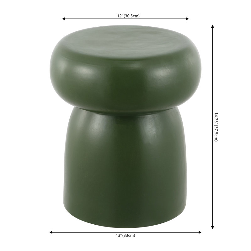 End Table, Moss Green
