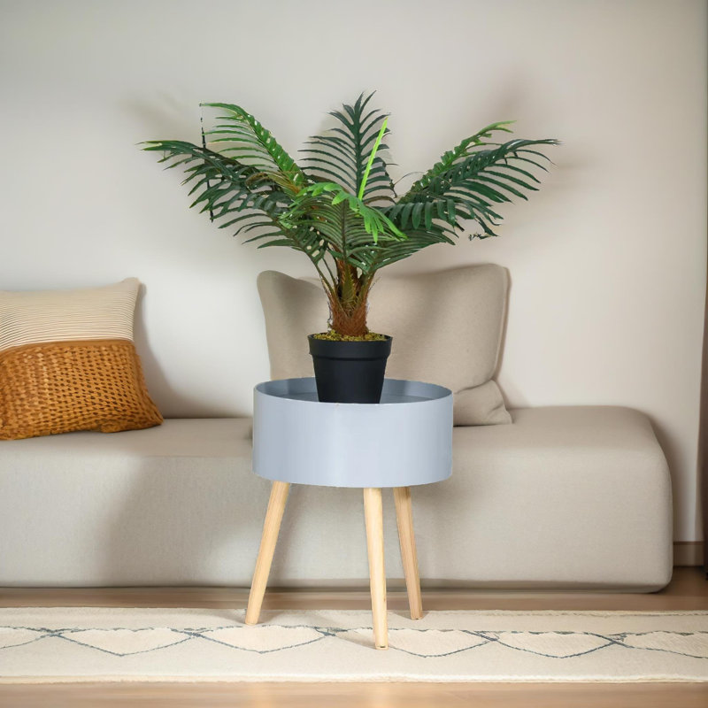 60cm Faux Palm Plant in Freestanding