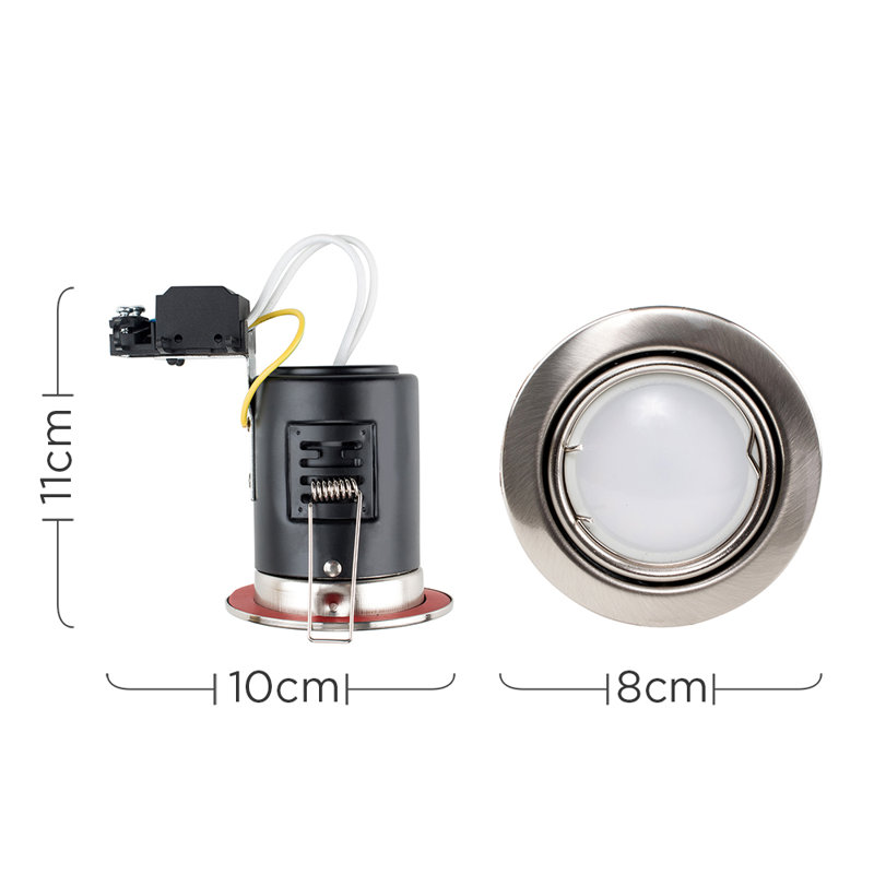 Diep Recessed Lighting Kit, Brushed Chrome