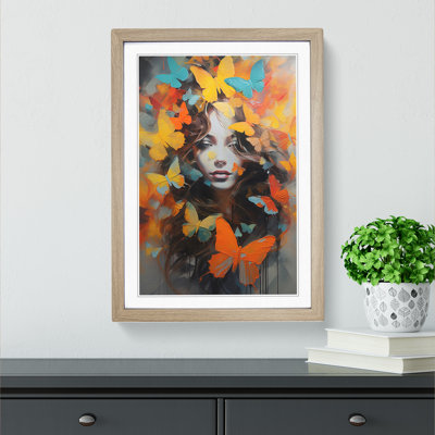 Butterfly Contemporary - Framed Print