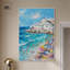 Art mural moderne sur la plage grecque par Art Remedy-105309890-105309893
