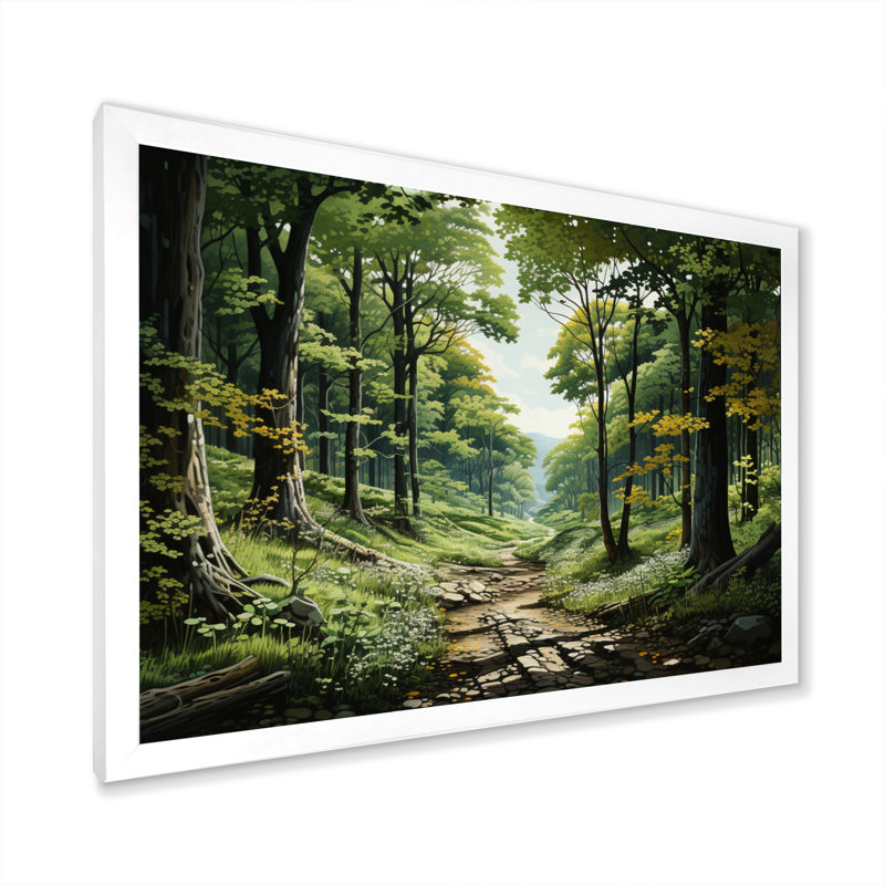 Toile Benone, Cadre simple blanc, H 30 po x l 40 po x P 1,5 po