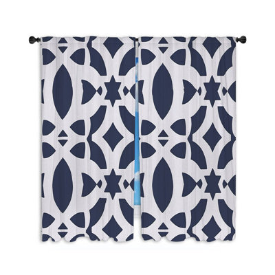 Plain Weave Muslin Room Darkening Curtain Pair