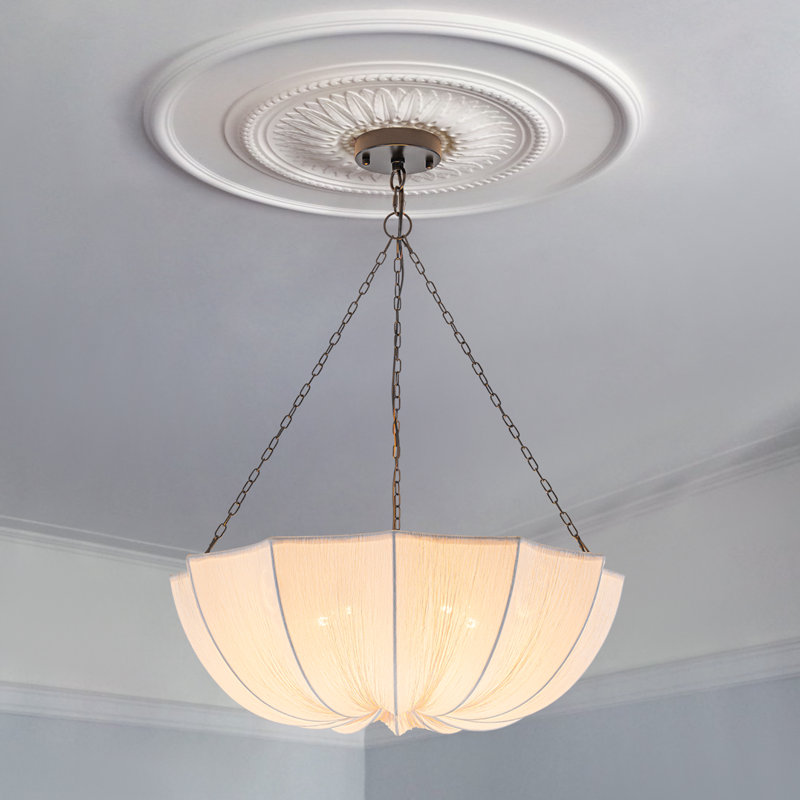 6 - Light Chandelier, Matte Black