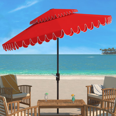Poppy 101'' Scalloped Tilt Top Outdoor Umbrella